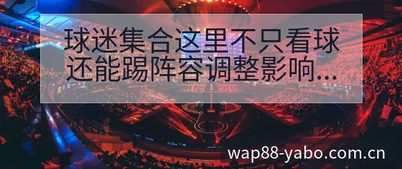 球迷集合这里不只看球还能踢阵容调整影响风险观察 - 亚博体育官网